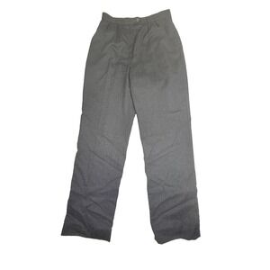 Giorgio Sant'Angelo Wool Dress Pants Women's 10 Gray Pleated Career